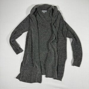 Barefoot Dreams CozyChic Lite Cardigan dark gray LARGE